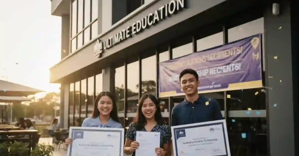 siswa siswi ultimate education mendapatkan beasiswa australia